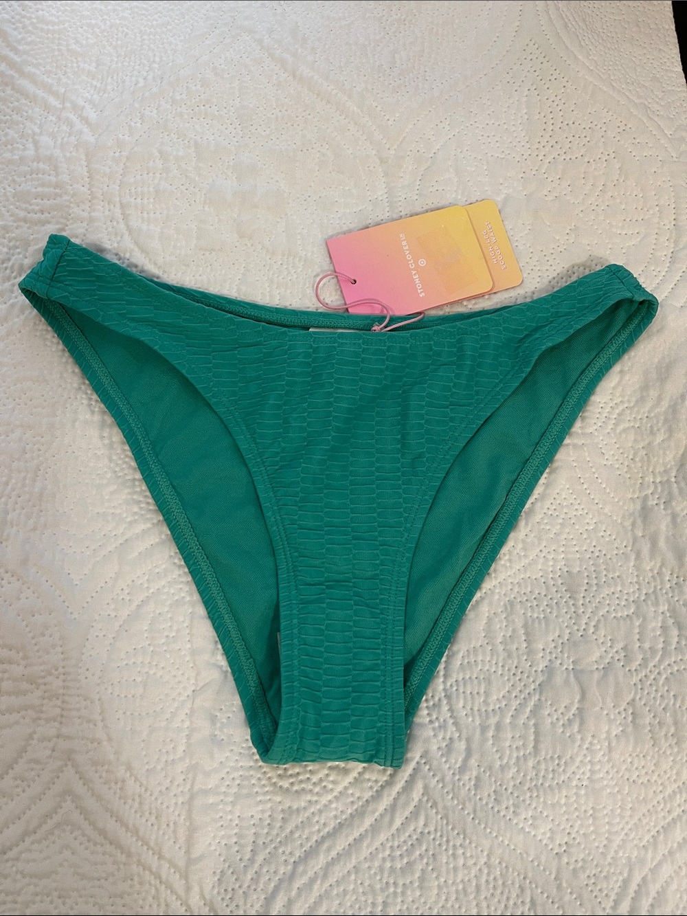 Stoney Clover Lane Teal Textured Bikini Bottom